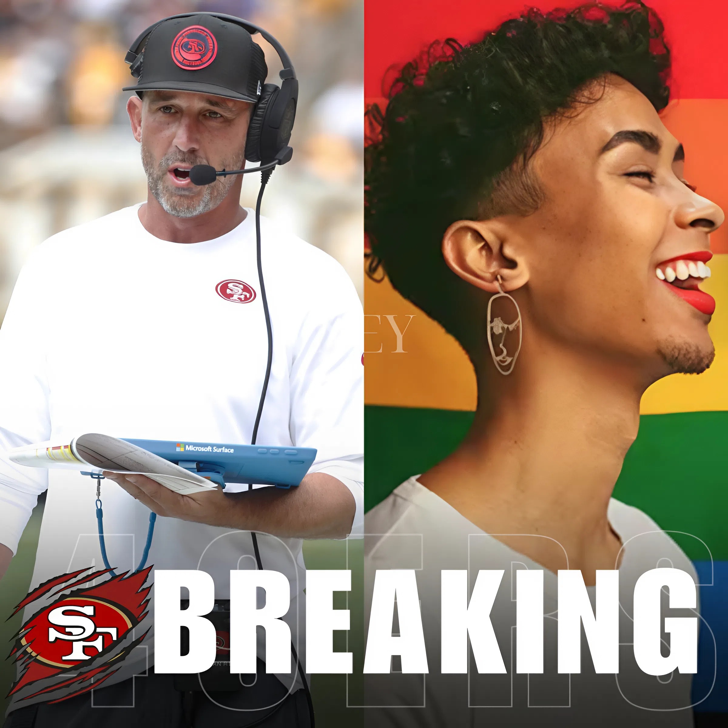 49ers head coach Kyle Shanahan responded to criticism of the team’s “male cheerleaders”: “We only switched women for men, why the harsh criticism? Are they discriminating against LGBT?” The 49ers ultimately decided to sue the Seahawks’ head coach for defamation and for infringing on LGBT rights. At the same time, the Human Rights Campaign (HRC) also stood up for justice on behalf of the “male cheerleaders.”. His reaction... - ney